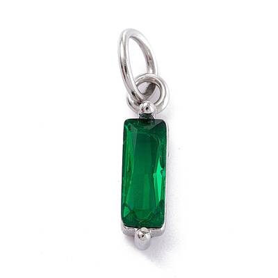 304 Stainless Steel Cubic Zirconia Pendants