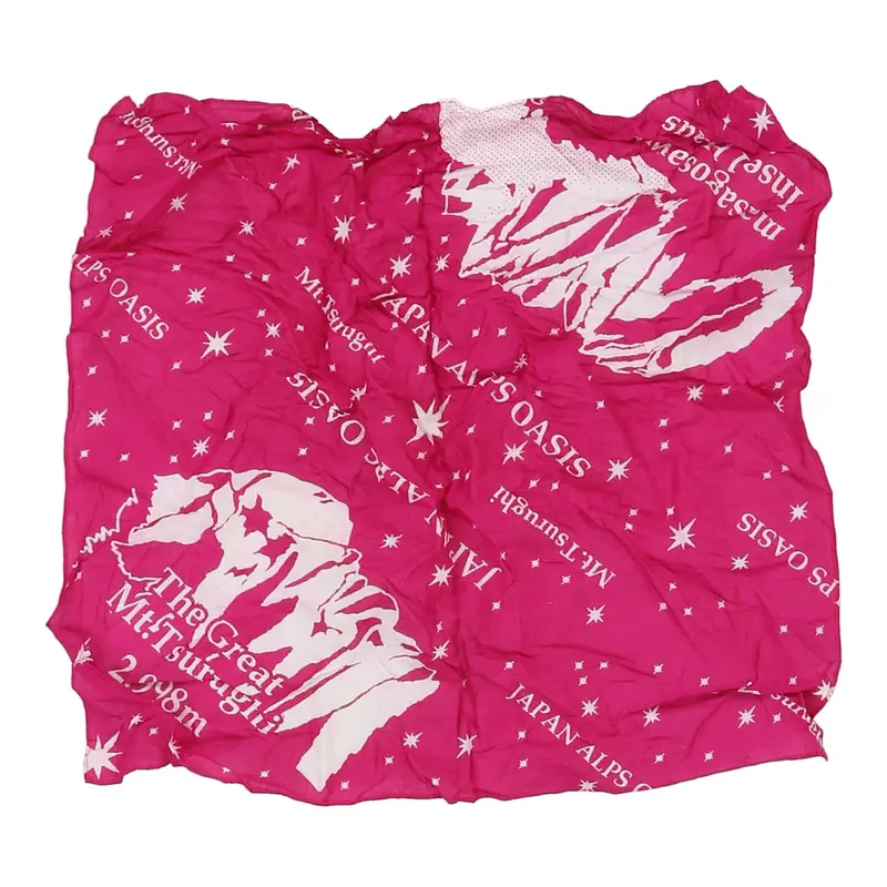 The Great Mt. Tsurughi 2.998m Unbranded Scarf - No Size Pink Cotton