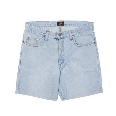 LEE Riders Kansas Cut Off Blue Regular Denim Shorts Womens M W34