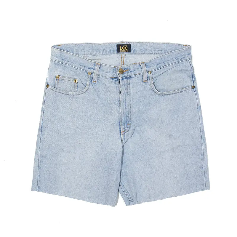 LEE Riders Kansas Cut Off Blue Regular Denim Shorts Womens M W34