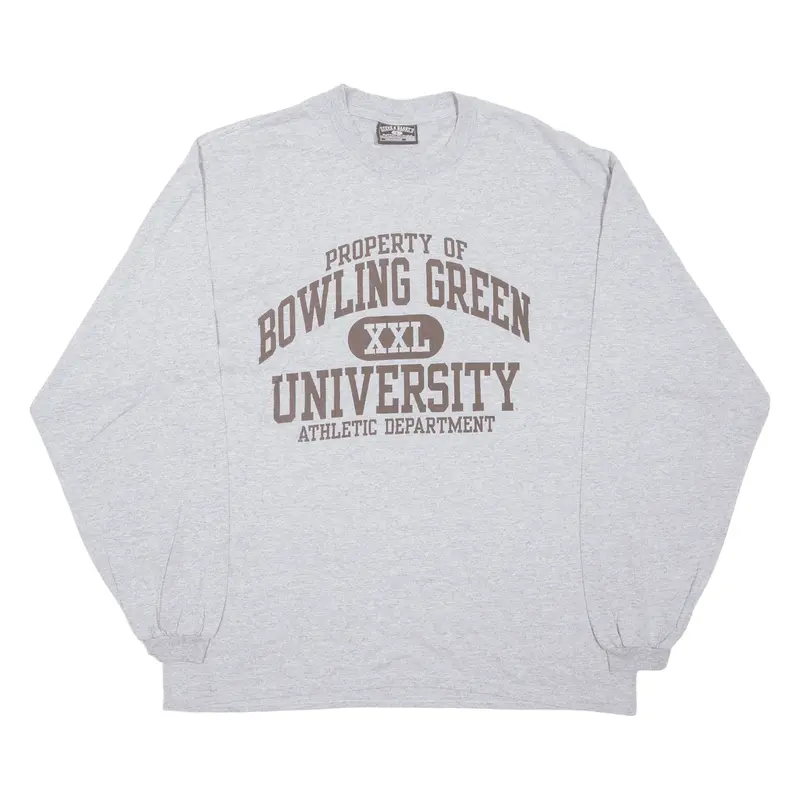 STEVE AND BARRYS Bowling Green University USA T-Shirt Grey Long Sleeve Mens L