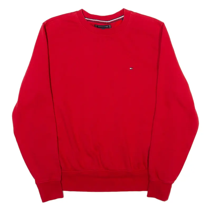 TOMMY HILFIGER Mens Sweatshirt Red Crew Neck XL