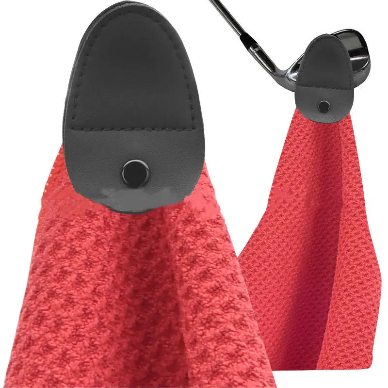 Golf Microfiber Waffle Sports Towel | Color: Red