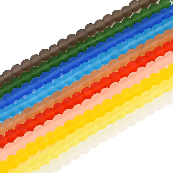 Transparent Glass Beads Strands