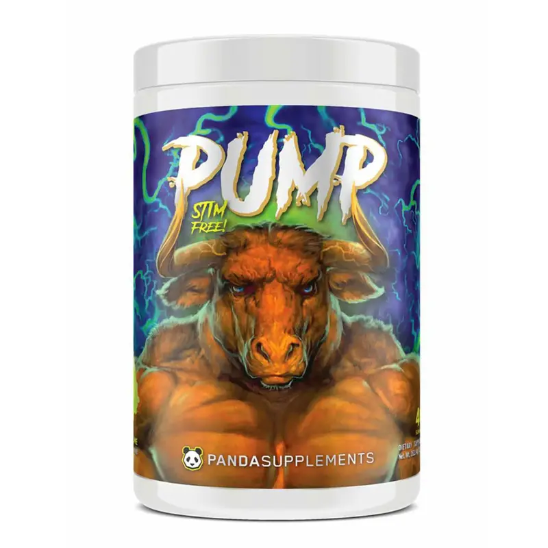 Panda Supps PUMP Stim Free Pre-Workout (20/40 Servings) Multicolor