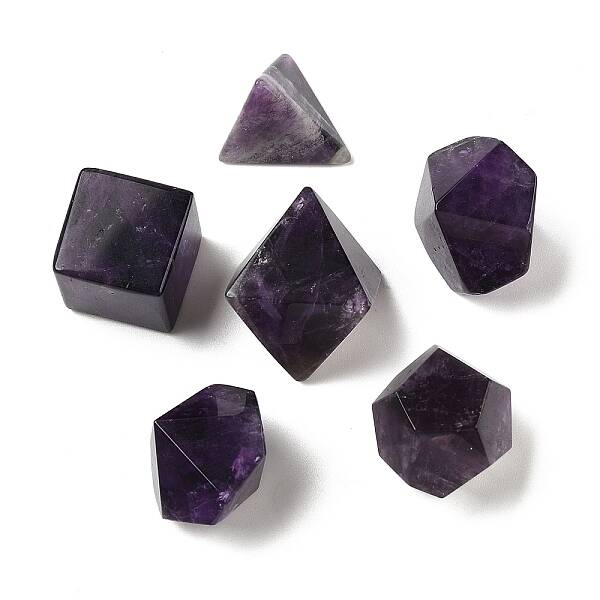 6Pcs Natural Amethyst Home Display Decorations