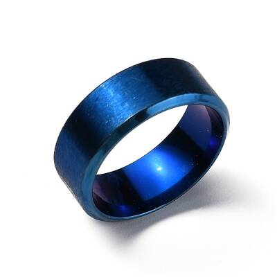 Stainless Steel Wide Band Finger Rings for Women Men