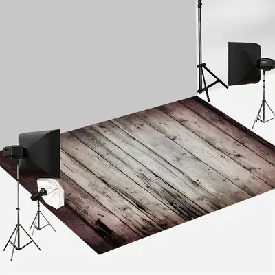 Aperturee Gradient Scratches Photoshoot Wood Floor Backdrop | Fabric Floor Mat Photography | Floor Backdrop Photography | Pho...