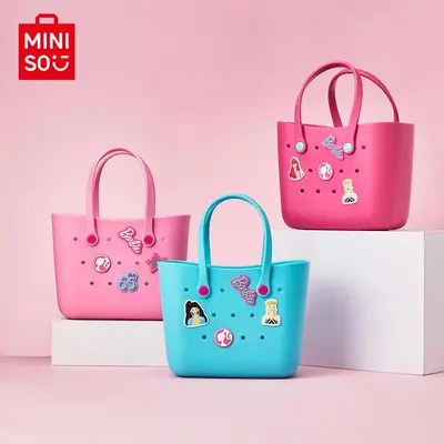 MINISO x Barbie Lunch Bag For Women Lunch - Cute Design Durable Halloween Basket Suitable Size With Handle Cute Bento Bags Fo...