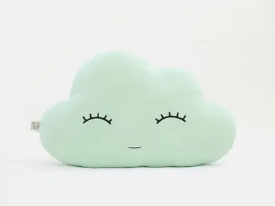 Green Mint Cloud Pillow