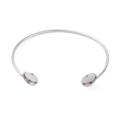 Non-Tarnish Adjustable 304 Stainless Steel Cuff Bangle Making