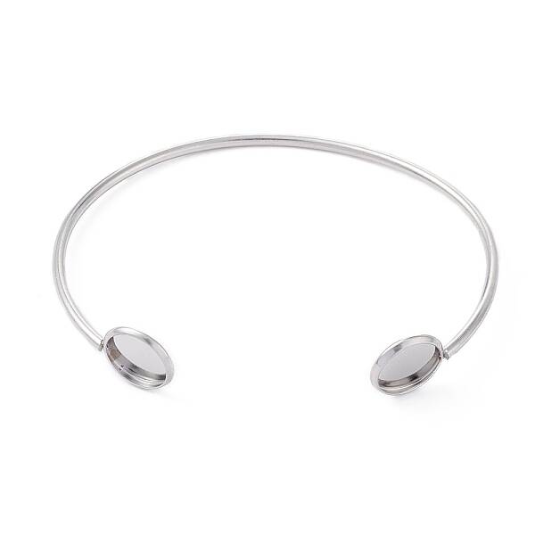 Non-Tarnish Adjustable 304 Stainless Steel Cuff Bangle Making