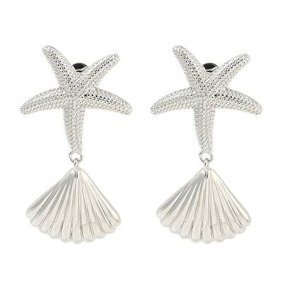 Rack Plating Brass Stud Earrings