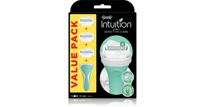 Women's razor Intuition Sensitive handle + 3 different heads