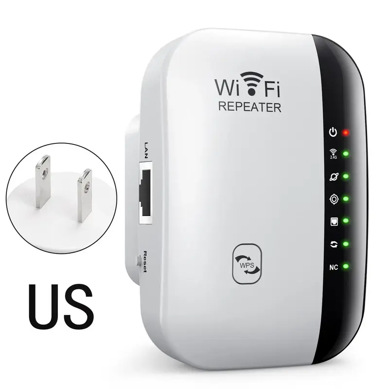 WiFi Range Extender, 300Mbps WiFi Range Booster Extender with Ethernet Port, WiFi Signal Amplifier, Network Components for Ho...