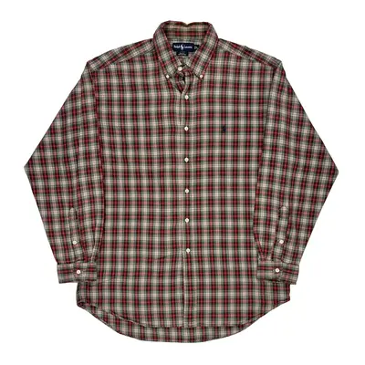 Blake Ralph Lauren Checked Flannel Shirt - Large Multicoloured Cotton