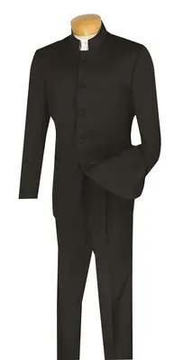 Vinci Men's 5 Button 2-Piece Nehru Suit Fashionable Style