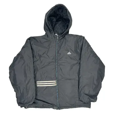 Adidas Jacket - Large Grey Polyester