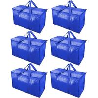 Oasis 24 Gallon Extra Large Heavy Duty Foldable Moving Bags With Carrying Handles, Zippers and Tag Pocket, Outdoor Camping, w...