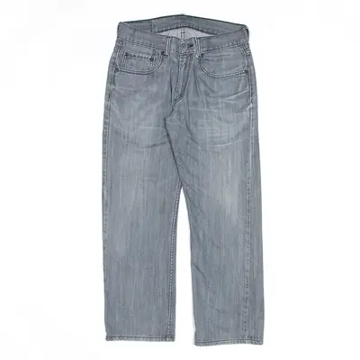 LEVI'S 514 Grey Denim Slim Straight Jeans Boys W28 L25