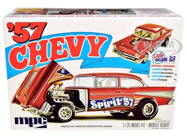Skill 2 Model Kit 1957 Chevrolet Gasser Flip Nose \
