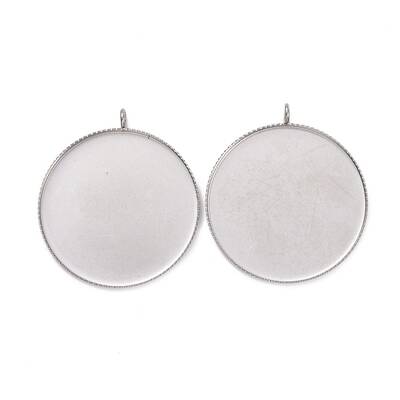 Non-Tarnish 304 Stainless Steel Lace Edge Bezel Cups