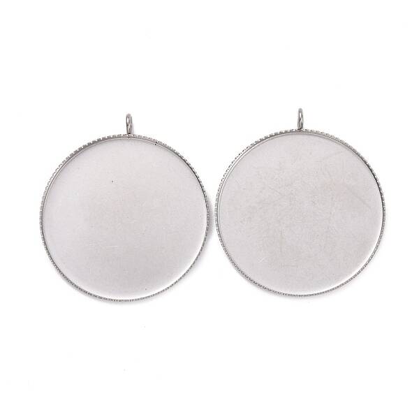 Non-Tarnish 304 Stainless Steel Lace Edge Bezel Cups