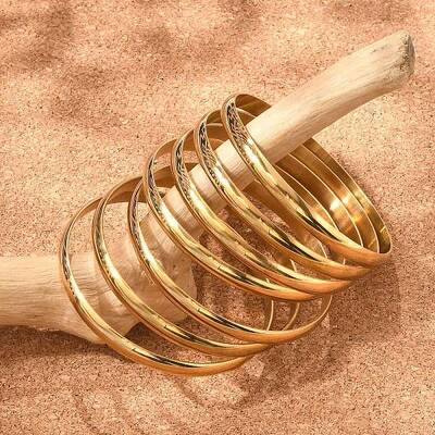 Fashion 304 Stainless Steel Buddhist Bangle Sets