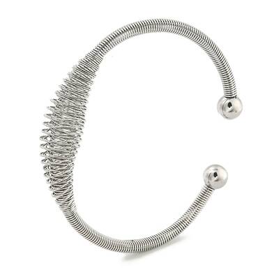 Non-Tarnish Hollowed 304 Stainless Steel Cuff Bangles