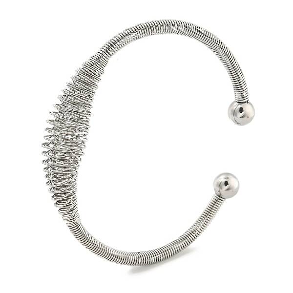 Non-Tarnish Hollowed 304 Stainless Steel Cuff Bangles