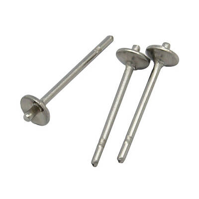 Tarnish Resistant Original Color Stainless Steel Stud Earring Findings