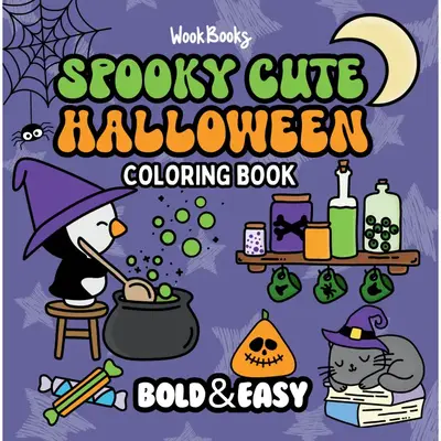 Spooky Cute Halloween Coloring Book & Reusable Protective Sheet by Wook Books