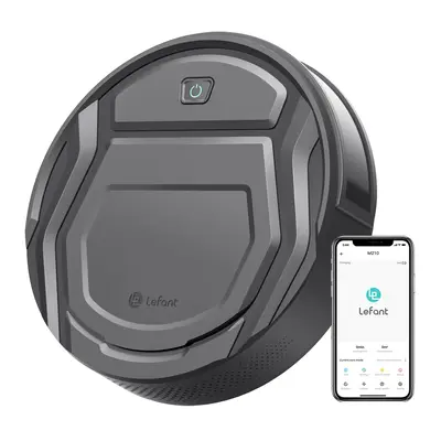 Lefant M210 Pro Robot Vacuum Cleaner – 2200Pa Suction, 120 Mins Runtime, Wi-Fi(2.4GHz ONLY)/App/Voice Control, Ideal for Ha...