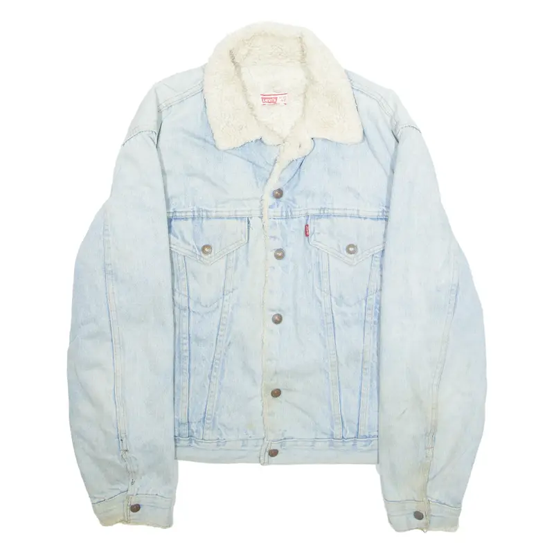 LEVI'S Mens Sherpa Lined Denim Jacket Blue M