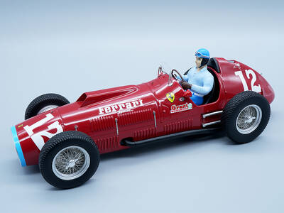 Ferrari 375 F1 #12 Alberto Ascari Indianapolis 500 (1952) with Driver Figure Mythos Series Limited Edition to 100 pieces Worl...