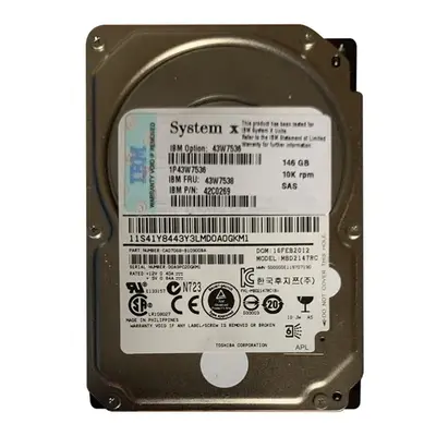 43W7536 IBM 146GB 6Gb/s SAS 10000 2.5-Inch Hard Drive
