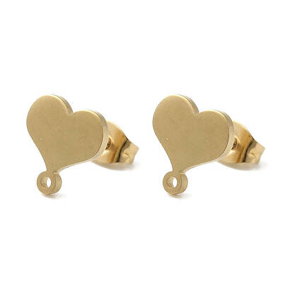 Ion Plating(IP) 304 Stainless Steel Stud Earring Findings