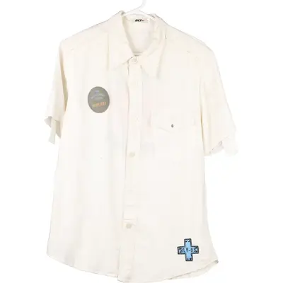 Age 14-16 Bly Short Sleeve Shirt - XL White Cotton