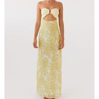 Maxi Tube Dress for Women Y2K Strapless Long Dress Fashion Floral Maxi Dress Strapless Dress for Women