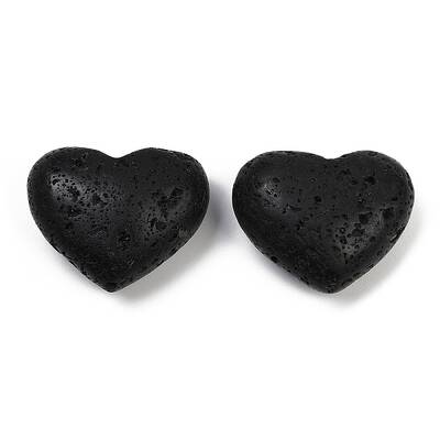 Heart Natural Lava Rock Palm Stones