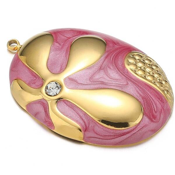Stainless Steel Rhinestones Pendants