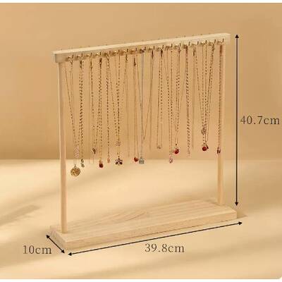 Wooden Necklace Display Stands