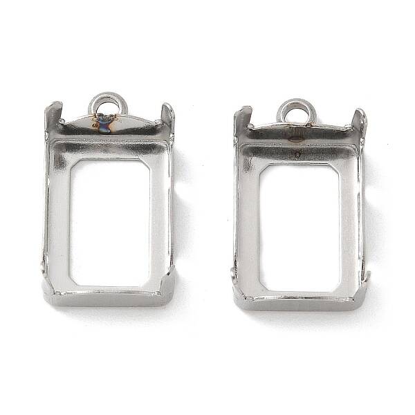 304 Stainless Steel Pendant Cabochos