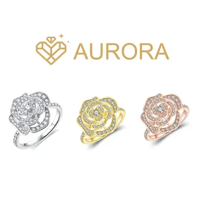 【#07 Rosebud 】high quality Moissanite rings with birthday party Jewelry Synthetic Moissanite