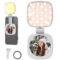 NEEWER BASICS NL48B Magnetic Selfie Light as Stand and Mirror