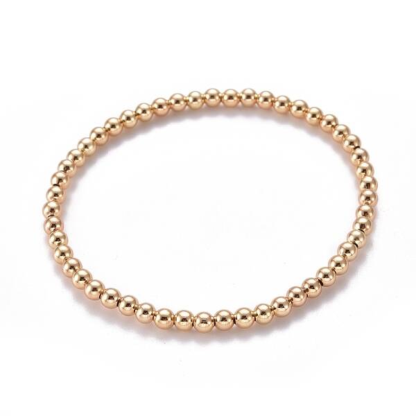 Brass Stretch Beaded Bracelets