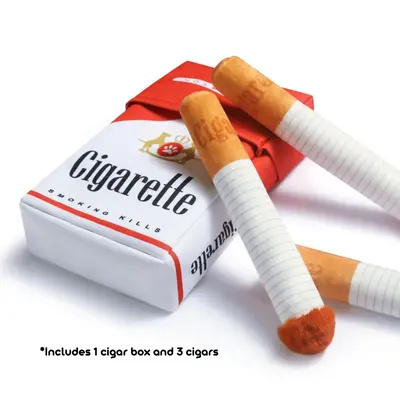 Cigarette Design Dog Toy, 1 Count Interactive Chew Toy with Squeaky Sound, Fun and Novelty Design Dog Toy, Perfect for Puppie...