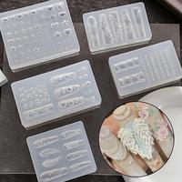 3D Butterfly/Flower/Cartoon Pattern Nail Art Stamping Plate, 1 Box DIY Nail Art Silicone Mold, Nail Art Tool for Women & Girl...