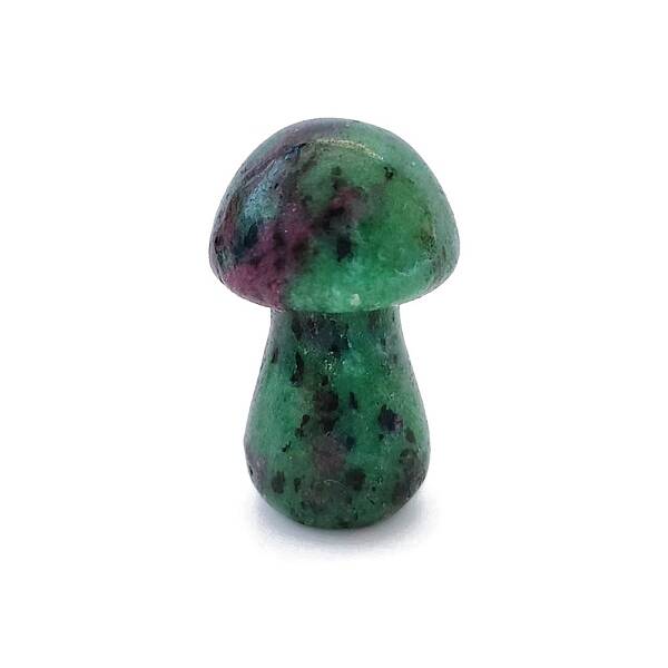 Natural Ruby in Zoisite Healing Mushroom Figurines