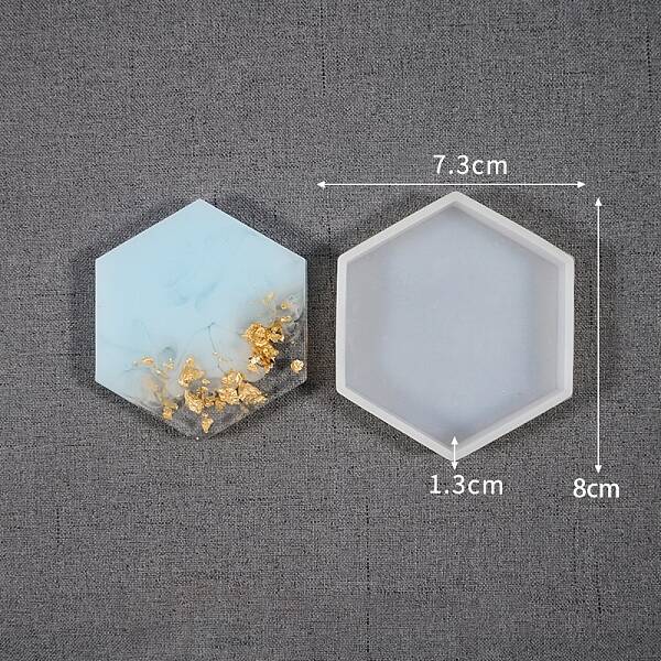 Hexagon Cup Mat Silicone Molds